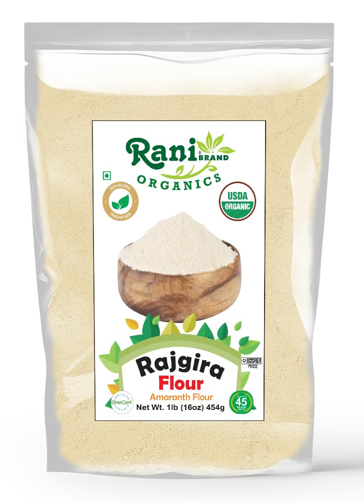 Rani Organic Rajgara Flour (Amaranth Flour) 16oz (1lb) 454g ~ All Natural | Vegan | Gluten Friendly | NON-GMO | Kosher | Indian Origin | USDA Organic Certified