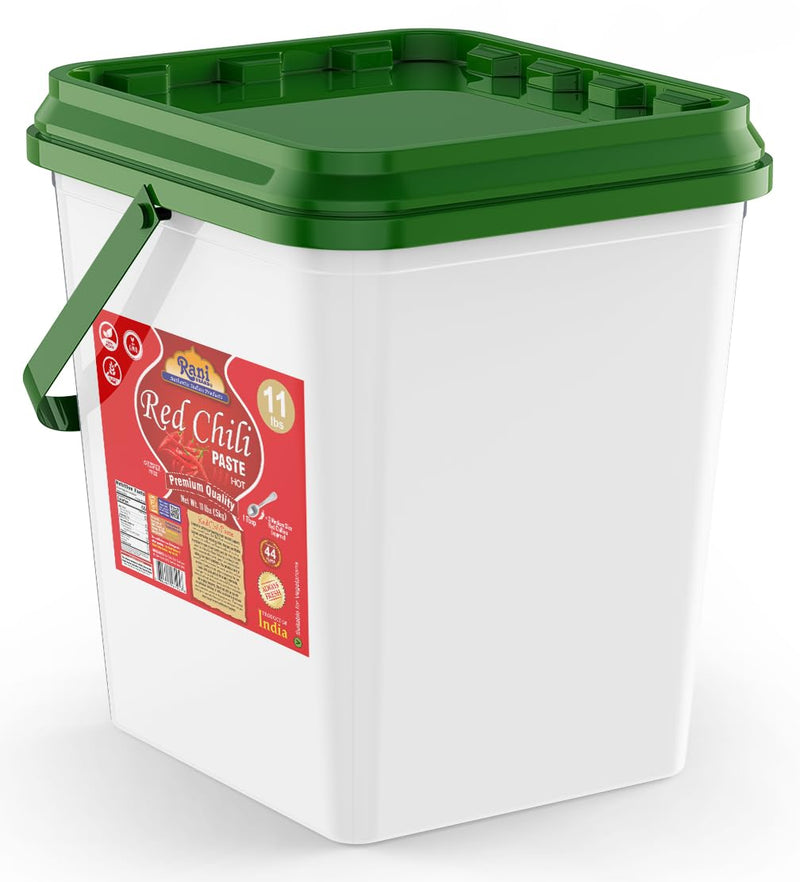 Rani Red Chilli Cooking Paste 176oz (11lbs) 5kg Bulk ~ Vegan | Gluten Free | NON-GMO | Kosher | No Colors