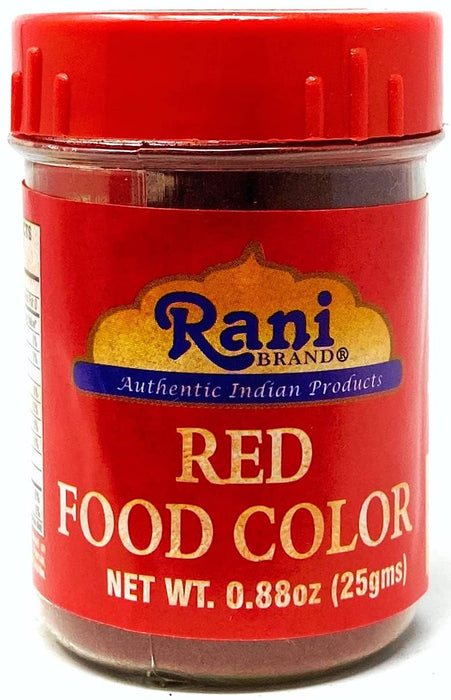 Rani Red, Orange, Green & Yellow (4pk) Food Color Indian 4x25gm (0.88oz) ~ Vegan