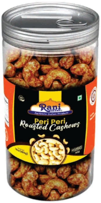 Rani Peri Peri Roasted Cashews 14oz (400g) PET Jar, Non-Fried, Oil Free ~ All Natural | Vegan | Gluten Friendly | NON-GMO | Kosher | Air Roasted, Crunchy & Flavorful