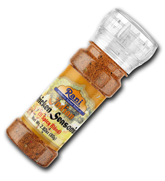 Rani Indian Chicken Seasoning (11-Spice Blend) 2.82oz (80g) Grinder Bottle ~ All Natural | Salt-Free | Vegan | No Colors | Gluten Friendly | NON-GMO | Kosher | Indian Origin