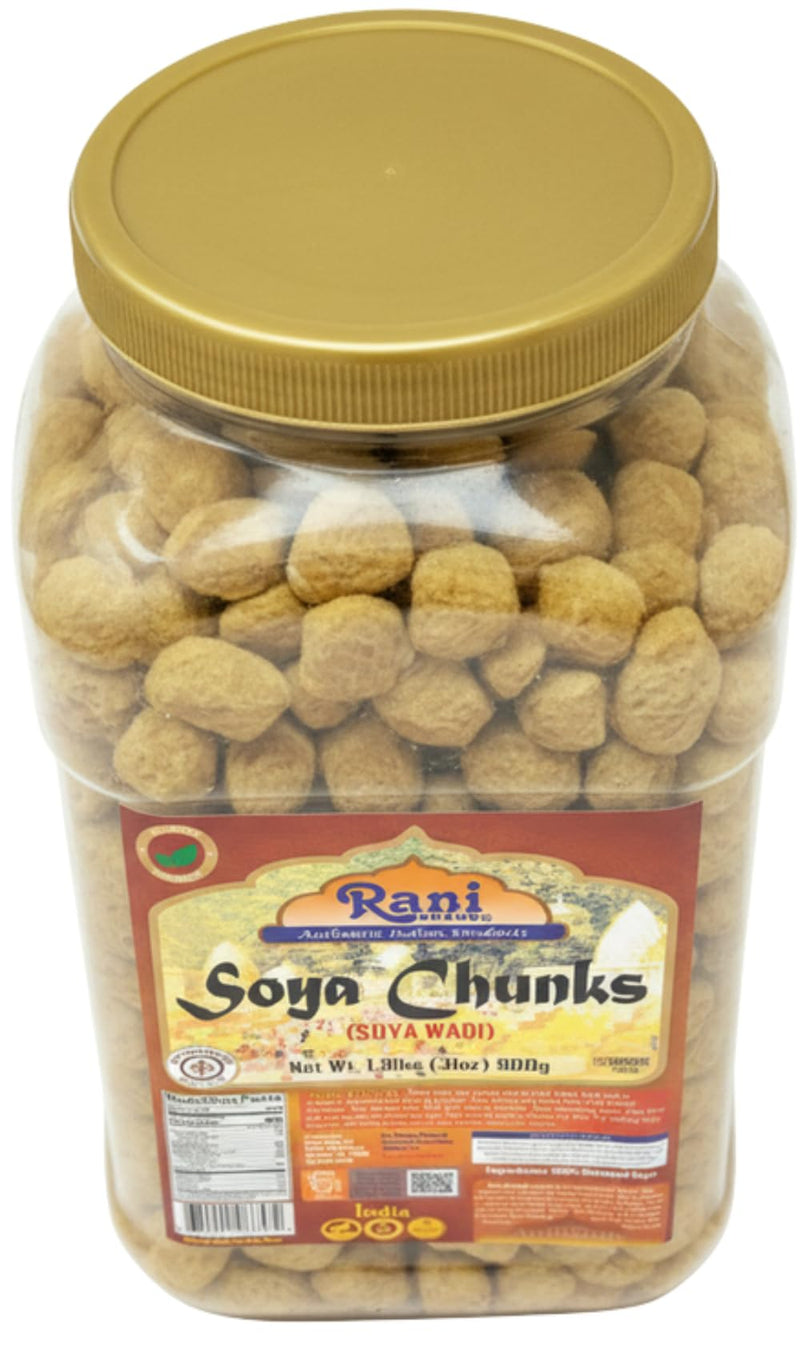 Rani Soya Chunks Nuggets (High Protien) Vadi, 31oz (1.9lbs) 900g ~ All Natural, Salt-Free | Vegan | No Colors | Gluten Friendly | NON-GMO | Kosher | Indian Origin | Meat Alternate Substitute
