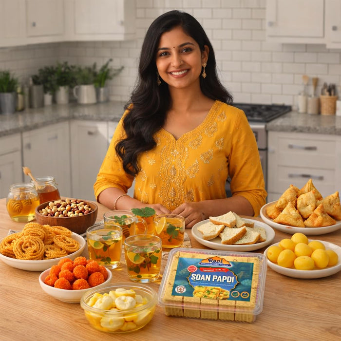 Rani Soan Papdi 17.5oz (500g) PET Jar, Traditional Indian Sweets, Ready to eat ~ All Natural | Non-GMO | Kosher | Indian Origin