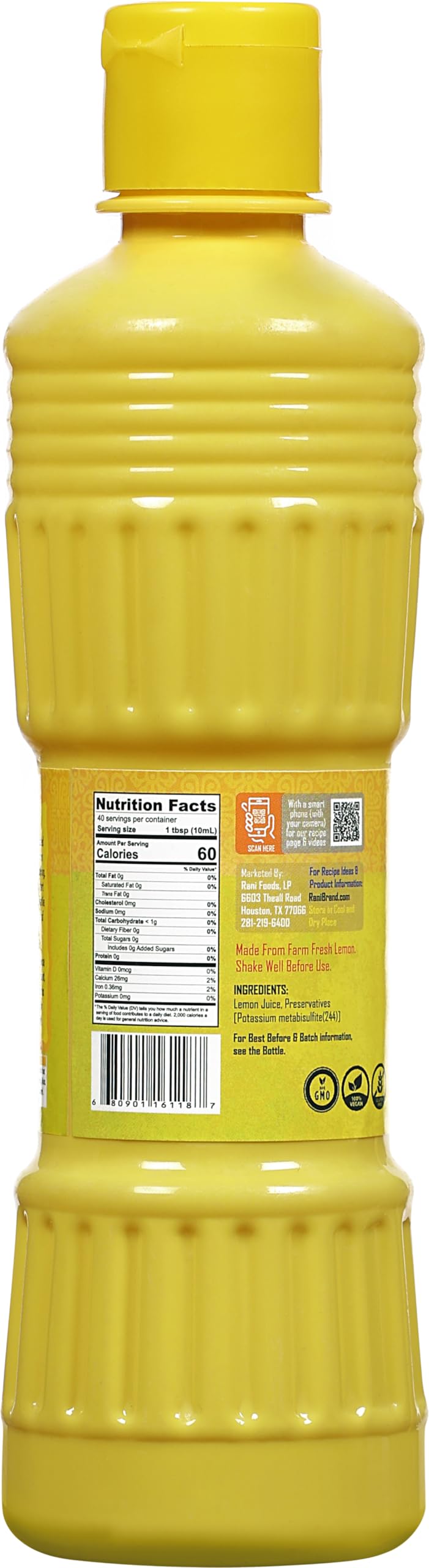Rani Lemon Juice {2 Sizes Available}