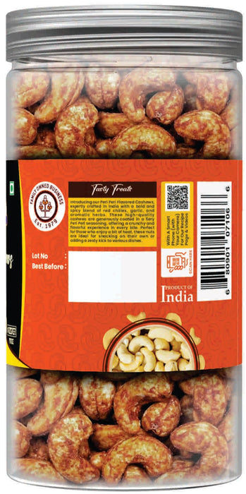 Rani Peri Peri Roasted Cashews 14oz (400g) PET Jar, Non-Fried, Oil Free ~ All Natural | Vegan | Gluten Friendly | NON-GMO | Kosher | Air Roasted, Crunchy & Flavorful