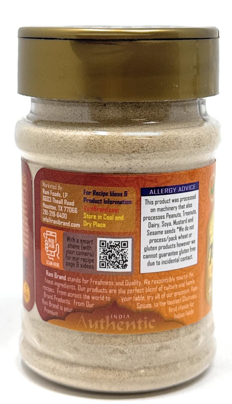 Rani Pani Puri Masala (14-Spice Blend for Indian Spicy Water) 4.2oz (120g) PET Jar ~ All Natural | Vegan | No Colors | Gluten Friendly | NON-GMO | Kosher | Indian Origin, gol gappa