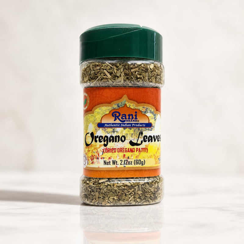Rani Oregano Leaves (Dried Oregano Patti) 2.47oz (70g) PET Jar ~ All Natural | Gluten Friendly | NON-GMO | Kosher | Vegan | Indian Origin