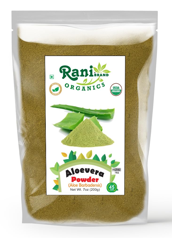 Rani Organic Aloevera Powder (Aloe Barbadensis) 7oz (200g) ~ All Natur —  Rani Brand Factory Store