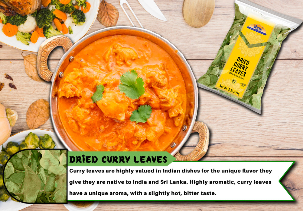 Rani Curry (Kari) Leaves Whole & Powder {3 Sizes Available}