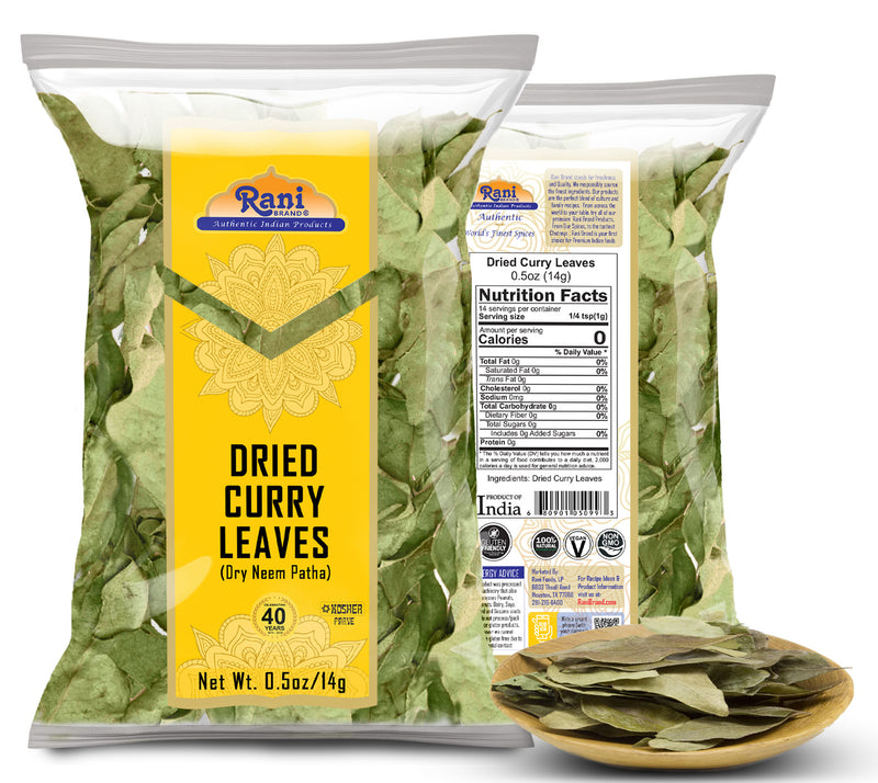 Rani Curry (Kari) Leaves Whole & Powder {3 Sizes Available}
