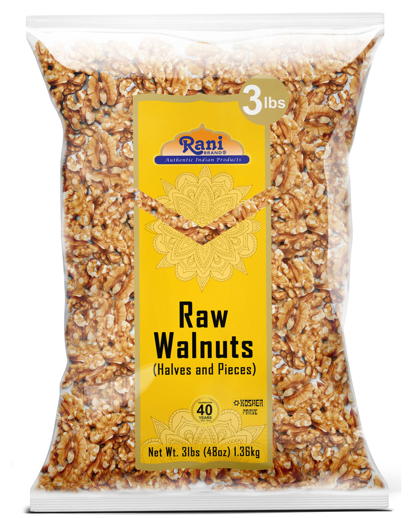 Rani Raw Walnuts, Halves and Pieces 48oz