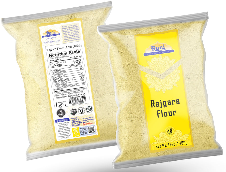 Rani Rajgara Flour (Amaranth flour) 14oz (400g) ~ All Natural | Vegan | Gluten Friendly | NON-GMO | Kosher | Indian Origin