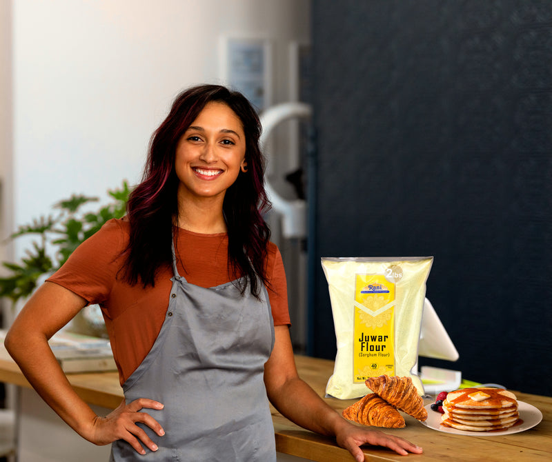 Rani Juwar (Sorghum) Flour 32oz (2lbs) 908g ~ All Natural | Salt-Free | Vegan | No Colors | Gluten Friendly | NON-GMO | Kosher | Indian Origin