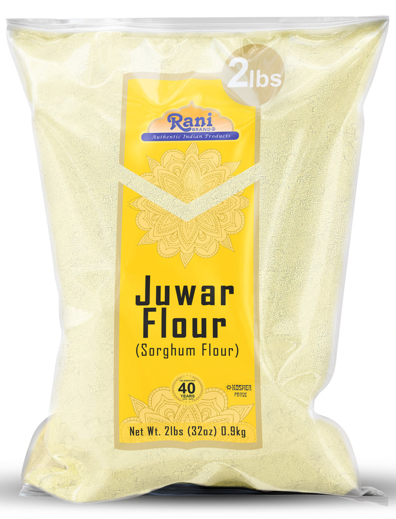 Rani Juwar (Sorghum) Flour 32oz (2lbs) 908g ~ All Natural | Salt-Free | Vegan | No Colors | Gluten Friendly | NON-GMO | Kosher | Indian Origin