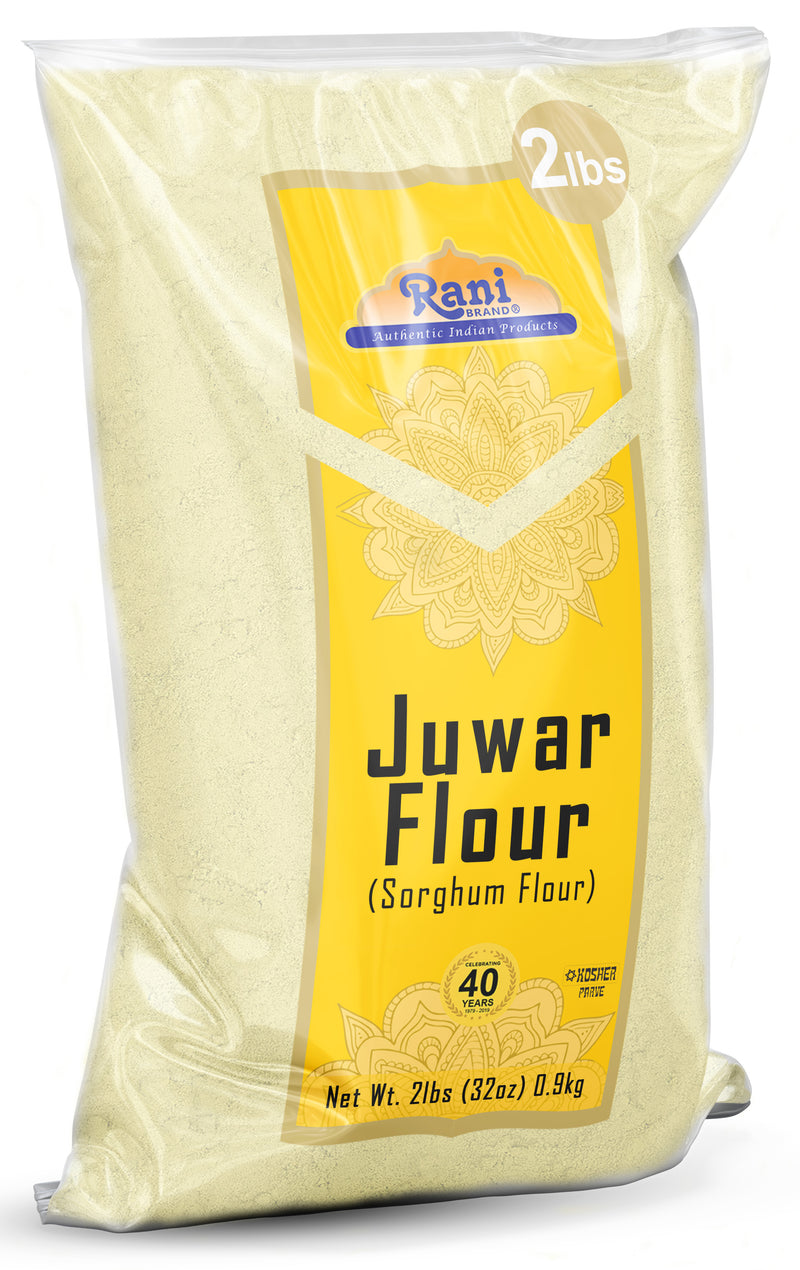 Rani Juwar (Sorghum) Flour 32oz (2lbs) 908g ~ All Natural | Salt-Free | Vegan | No Colors | Gluten Friendly | NON-GMO | Kosher | Indian Origin