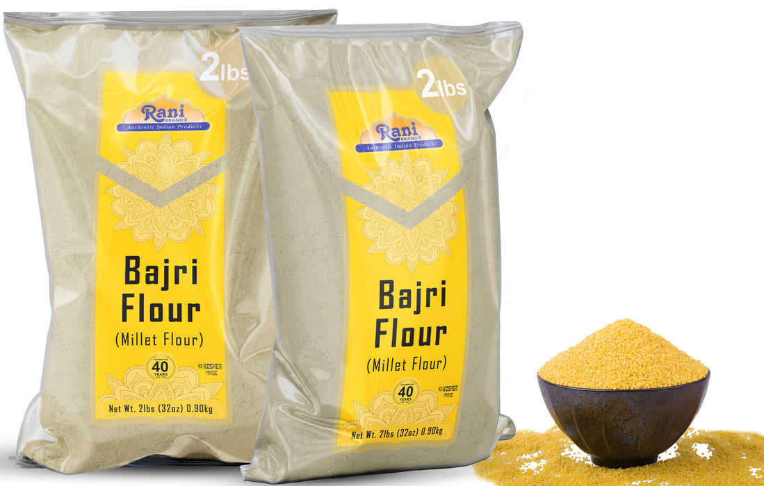 Rani Bajri Flour (Pearl Millet) 32oz (2lbs) 908g ~ All Natural | Vegan | Gluten Friendly | NON-GMO | Kosher | Indian Origin