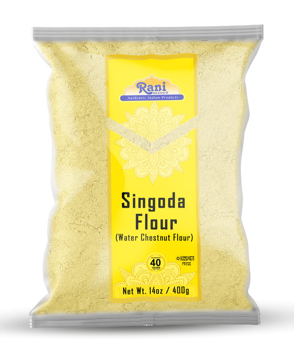 Rani Singoda Flour (Chetsnut Flour) 14oz (400g) ~ All Natural | Vegan | Gluten Friendly | NON-GMO | Kosher | Indian Origin