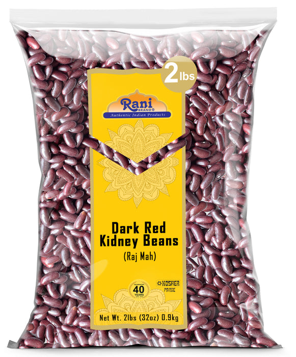 Rani Red Kidney Beans, Dark 32oz (2lbs) 908g ~ All Natural | Vegan | Gluten Friendly | NON-GMO | Kosher | Raj Mah