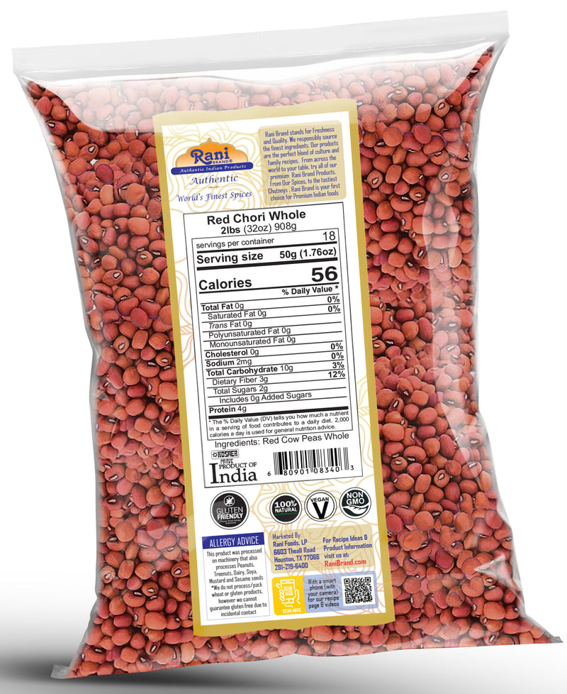 Rani Red Chori Whole (Adzuki Beans) 32oz (2lbs) 908g ~ All Natural | Vegan | Gluten Friendly | NON-GMO | Kosher | India Origin