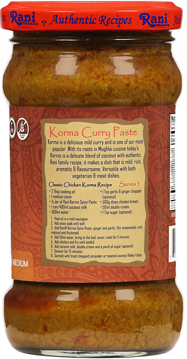 Rani Korma Curry Cooking Spice Paste 10.5oz (300g) Glass Jar, Pack of 5+1 FREE ~ No Colors | All Natural | NON-GMO | Kosher | Vegan | Gluten Free