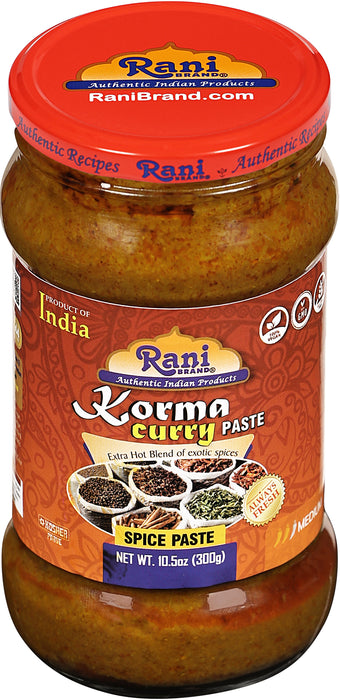 Rani Korma Curry Cooking Spice Paste 10.5oz (300g) Glass Jar, Pack of 5+1 FREE ~ No Colors | All Natural | NON-GMO | Kosher | Vegan | Gluten Free