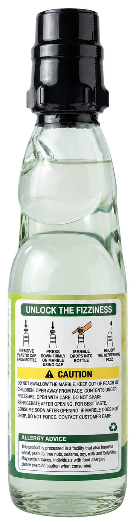 Rani Lemon Goli Soda 6.7 fl oz (200 ml) Glass Bottle with Marble Seal, Pack of 6 ~ Vegan | Gluten Free | Non-GMO | Indian Origin