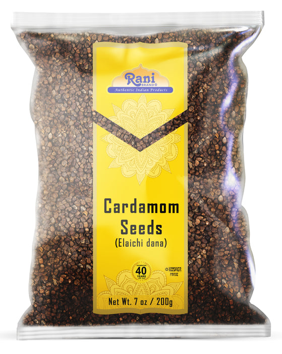 Rani Cardamom (Elachi) Decorticated Seeds Indian Spice 7oz (200g) ~ All Natural | Vegan | Gluten Friendly | NON-GMO | Kosher | Indian Origin |