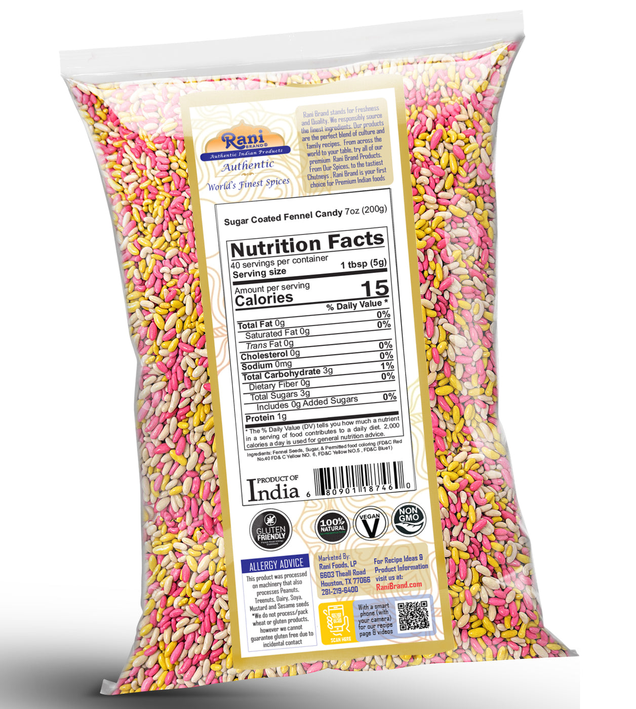 Rani Sugar Coated Fennel Candy {12 Sizes Available} — Rani Brand Factory Store