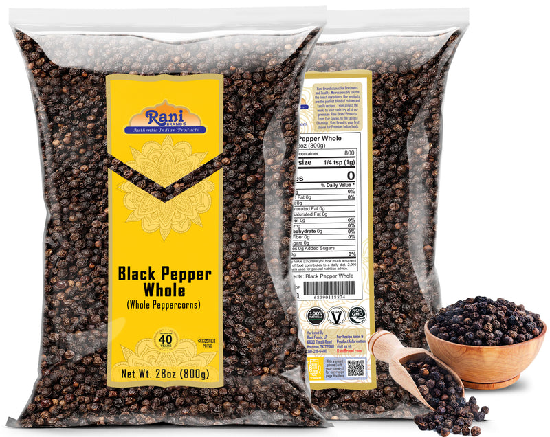 Rani Black Pepper Whole MG-1 {10 Sizes Available}