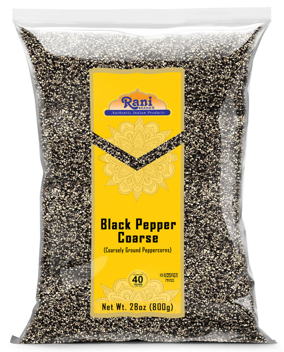 Rani Black Pepper Coarse Ground 28 Mesh (Table Grind), 28oz (1.75lbs) 800g ~ All Natural | Vegan | Gluten Friendly | NON-GMO