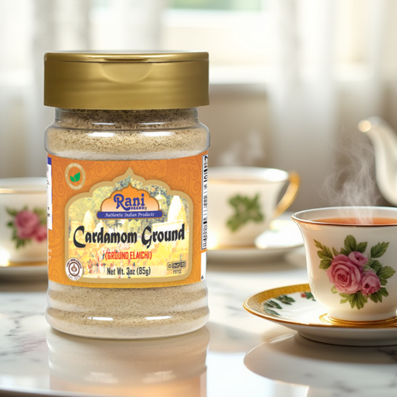Rani Cardamom (Elachi) Powder 3oz (85g) PET Jar ~ All Natural | No Color added | Gluten Friendly | Vegan | NON-GMO