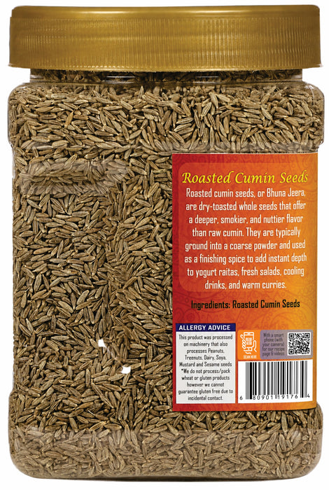 Rani Roasted Cumin Seeds Whole (Bhuna Jeera Seeds) Spice 16oz (1lb) 454g PET Jar ~ All Natural | Gluten Friendly | NON-GMO | Kosher | Vegan | Indian Origin