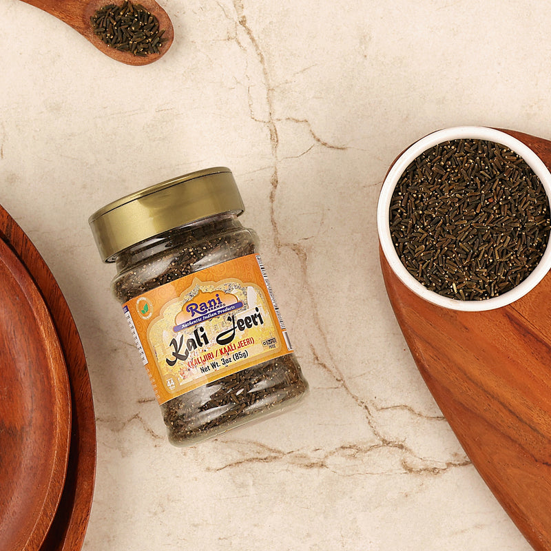 Rani Kali Jeeri 3oz (85g) Natural ~ Gluten Friendly | NON-GMO | Vegan | Kosher | Indian Origin | Kalijiri / Kaali Jeeri