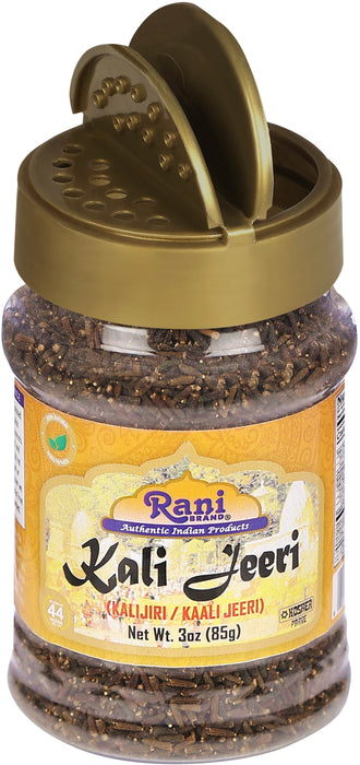 Rani Kali Jeeri 3oz (85g) Natural ~ Gluten Friendly | NON-GMO | Vegan | Kosher | Indian Origin | Kalijiri / Kaali Jeeri