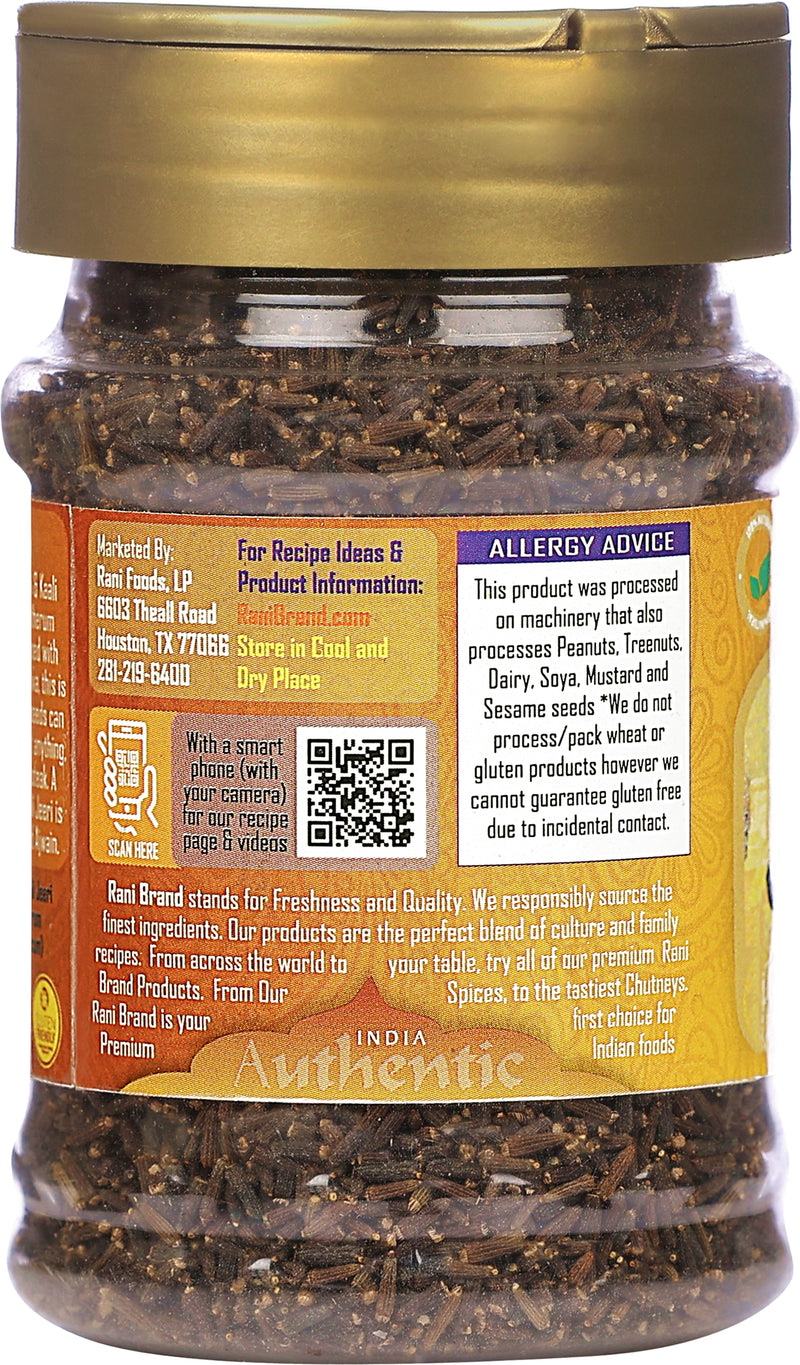 Rani Kali Jeeri 3oz (85g) Natural ~ Gluten Friendly | NON-GMO | Vegan | Kosher | Indian Origin | Kalijiri / Kaali Jeeri