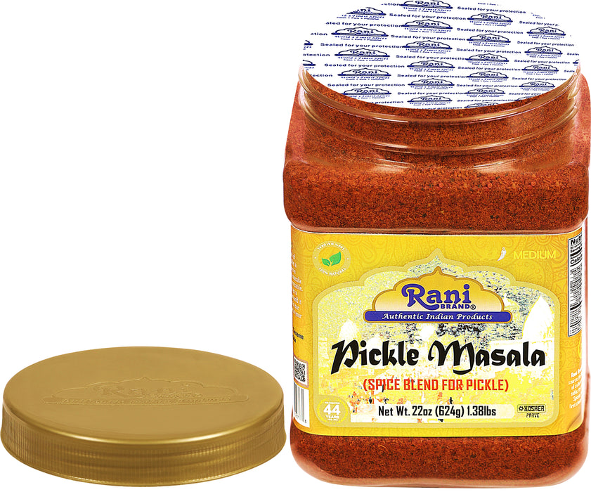 Rani Pickle (Achar) Masala Indian Spice Blend 22oz (1.375lbs) 624g PET Jar ~ Vegan | Gluten Friendly | NON-GMO | No colors | Kosher | Indian Origin