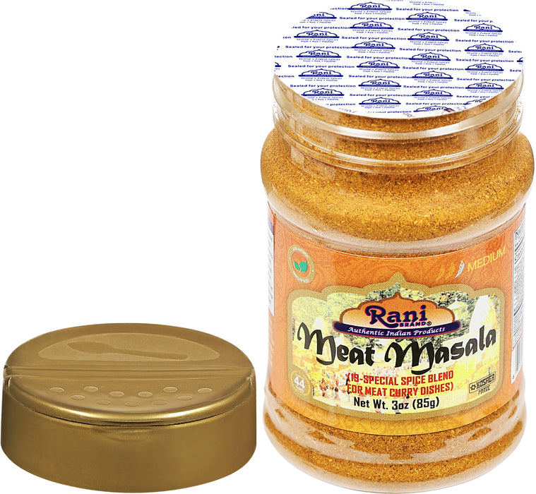 Rani Meat Curry Masala 21-Spice Blend 3oz (85g) PET Jar ~ All Natural | Vegan | No Colors | Gluten Friendly | NON-GMO | Kosher | Indian Origin