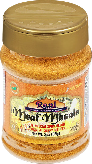 Rani Meat Curry Masala 21-Spice Blend 3oz (85g) PET Jar ~ All Natural | Vegan | No Colors | Gluten Friendly | NON-GMO | Kosher | Indian Origin