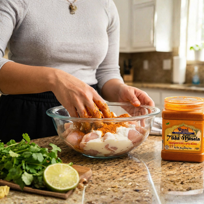 Rani Tikka Masala Indian 7-Spice Blend 16oz (1lb) 454g PET Jar ~ All Natural | Salt-Free | Vegan | No Colors | Gluten Friendly | NON-GMO | Indian Origin
