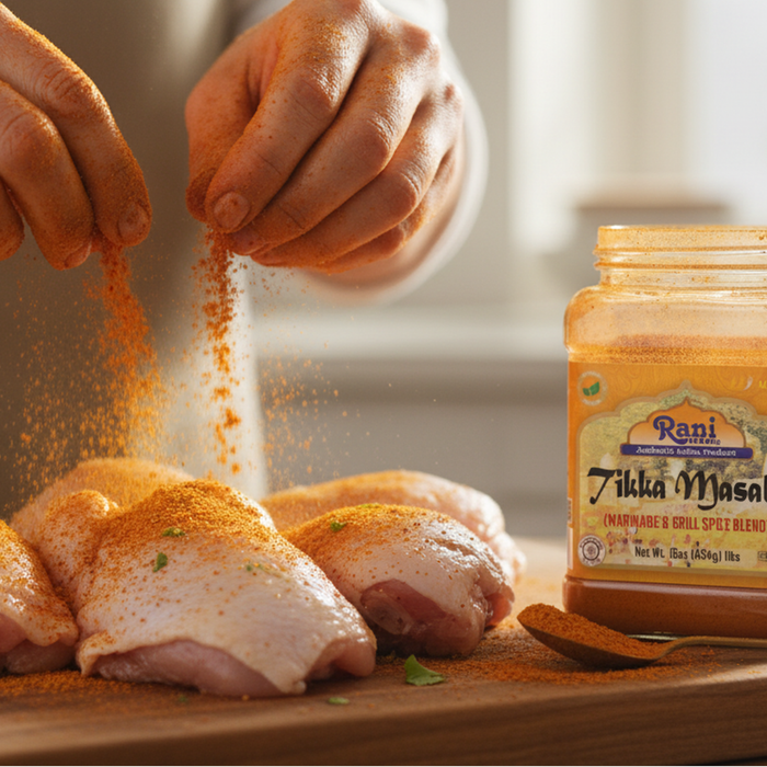 Rani Tikka Masala Indian 7-Spice Blend 16oz (1lb) 454g PET Jar ~ All Natural | Salt-Free | Vegan | No Colors | Gluten Friendly | NON-GMO | Indian Origin