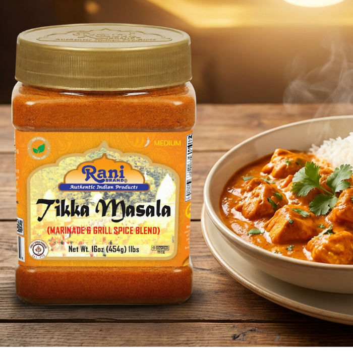 Rani Tikka Masala Indian 7-Spice Blend 16oz (1lb) 454g PET Jar ~ All Natural | Salt-Free | Vegan | No Colors | Gluten Friendly | NON-GMO | Indian Origin