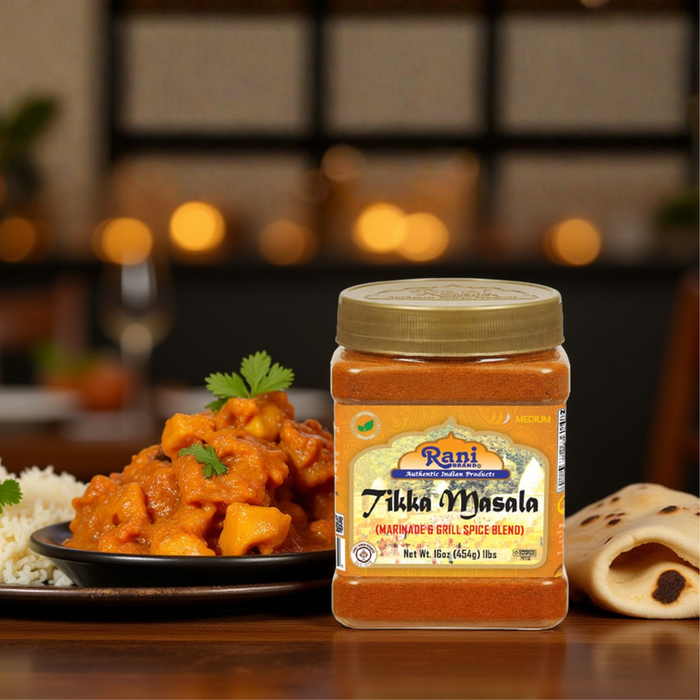Rani Tikka Masala Indian 7-Spice Blend 16oz (1lb) 454g PET Jar ~ All Natural | Salt-Free | Vegan | No Colors | Gluten Friendly | NON-GMO | Indian Origin