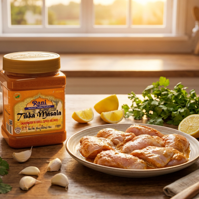 Rani Tikka Masala Indian 7-Spice Blend 16oz (1lb) 454g PET Jar ~ All Natural | Salt-Free | Vegan | No Colors | Gluten Friendly | NON-GMO | Indian Origin