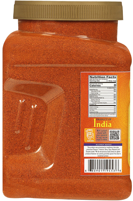 Rani Chilli Powder (Mirchi) Ground Indian Spice 32oz (2lbs) 908g Bulk PET Jar ~ All Natural | Salt-Free | Vegan | No Colors | Gluten Friendly | NON-GMO | Kosher | Indian Origin