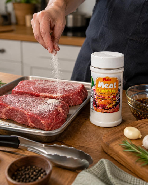 Rani Plain Meat Tenderizer (Premium Meat Softening Blend) 1.25lbs (20oz) 567g PET Jar ~ Gluten Free | NON-GMO | Kosher | Vegan | Product of USA