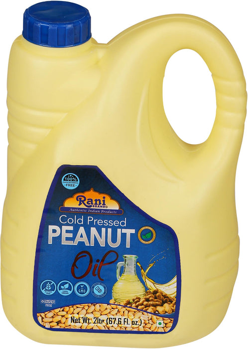 Rani Peanut Oil 67.6 Ounce (2 Liter) Cold Pressed | 100% Natural | NON-GMO | Kosher | Vegan | Gluten Free