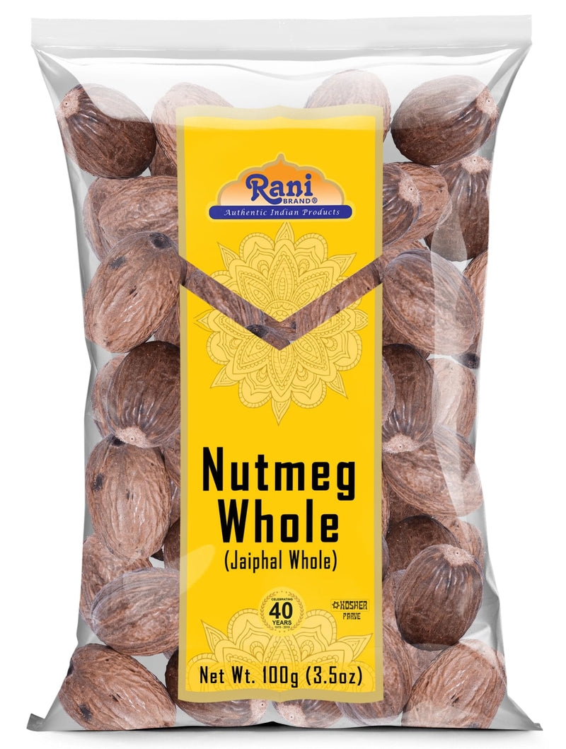 Rani Nutmeg (Jaiphul) Whole Spice, 21-23 Pieces 3.5oz