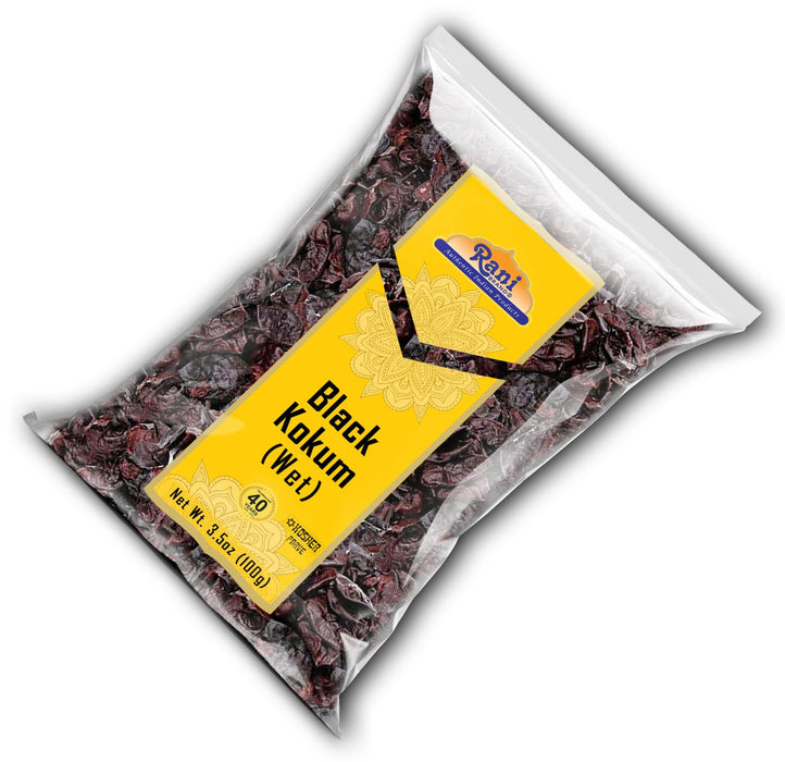 Rani Black Kokum (Wet) Garcinia Indica 3.5oz (100g) ~ All Natural | Gluten Friendly | Vegan | NON-GMO | Kosher | No Salt or fillers | Indian Origin