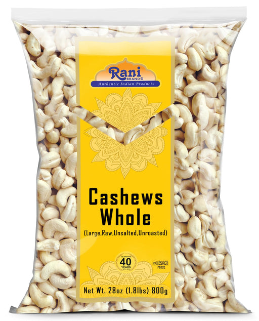 Rani Raw Cashews Whole (uncooked, unsalted) 28oz (800g) ~ All