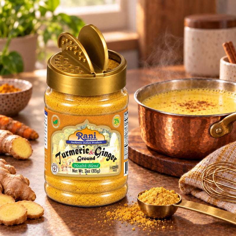 Rani Turmeric Ginger Blend 3oz (85g) PET Jar ~ All Natural | Vegan | Gluten Friendly | NON-GMO | Kosher | Indian Origin